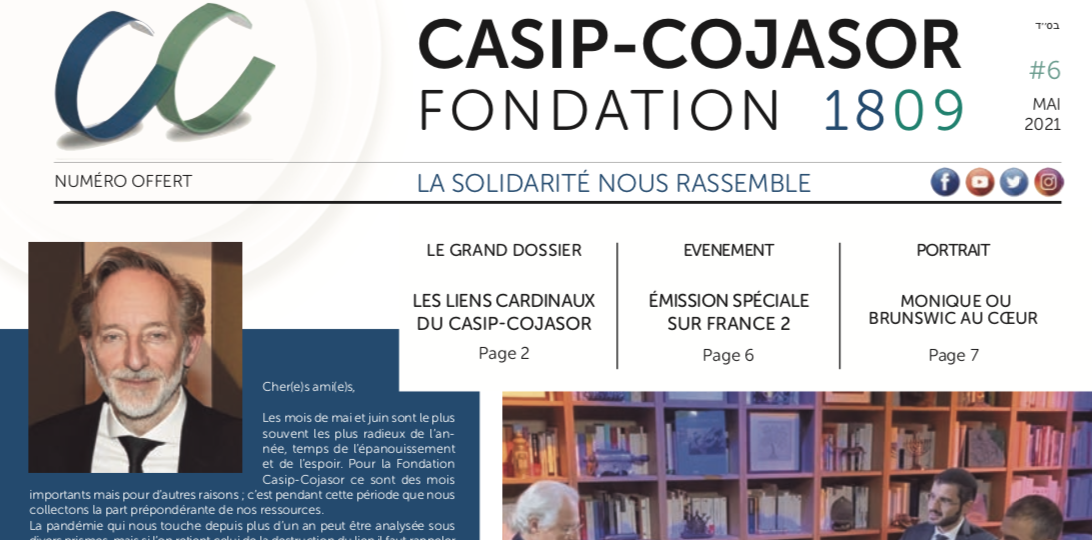 Découvrez le Journal N°6 de la Fondation Casip-Cojasor